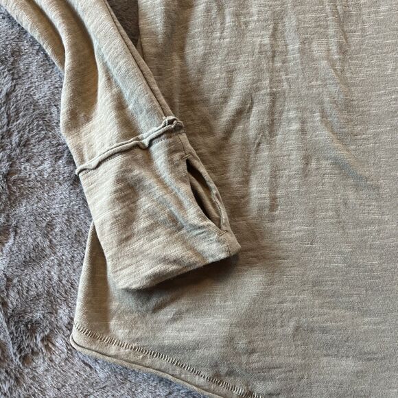 Free People We the Free Thumbhole Oversized Arden Long Sleeve Sage Green Sz Sm - Picture 4 of 7